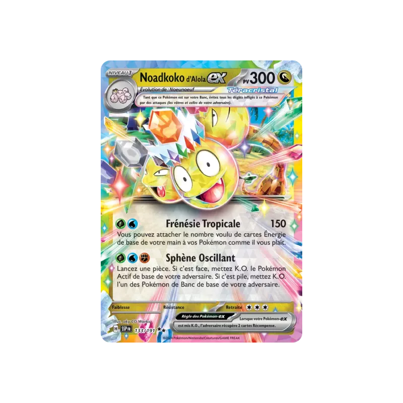 Noadkoko d'Alola Téracristal EX SSP - 133/191