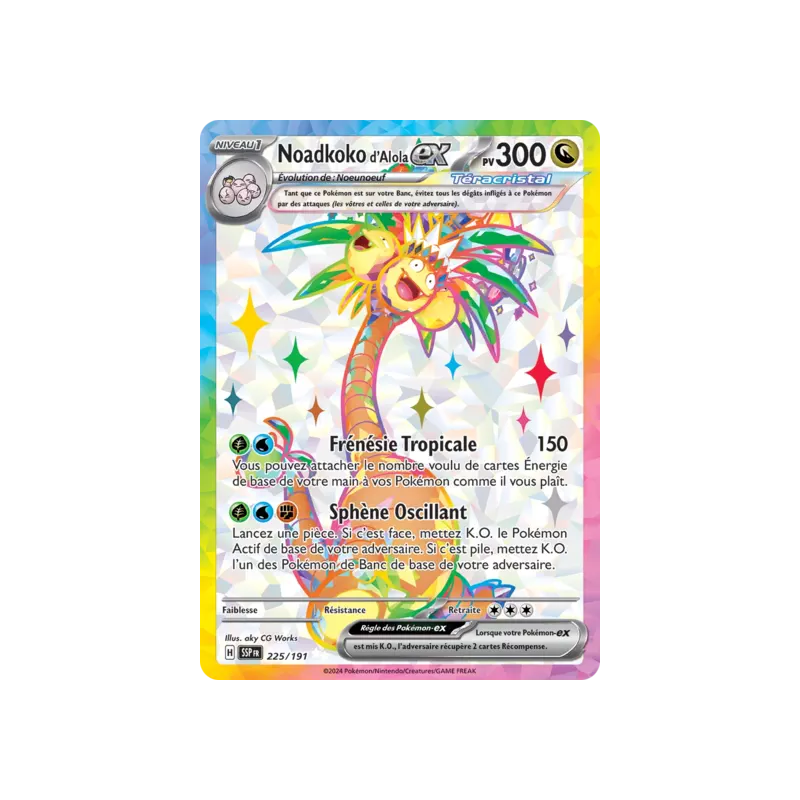 Noadkoko d'Alola Téracristal EX SSP - 225/191