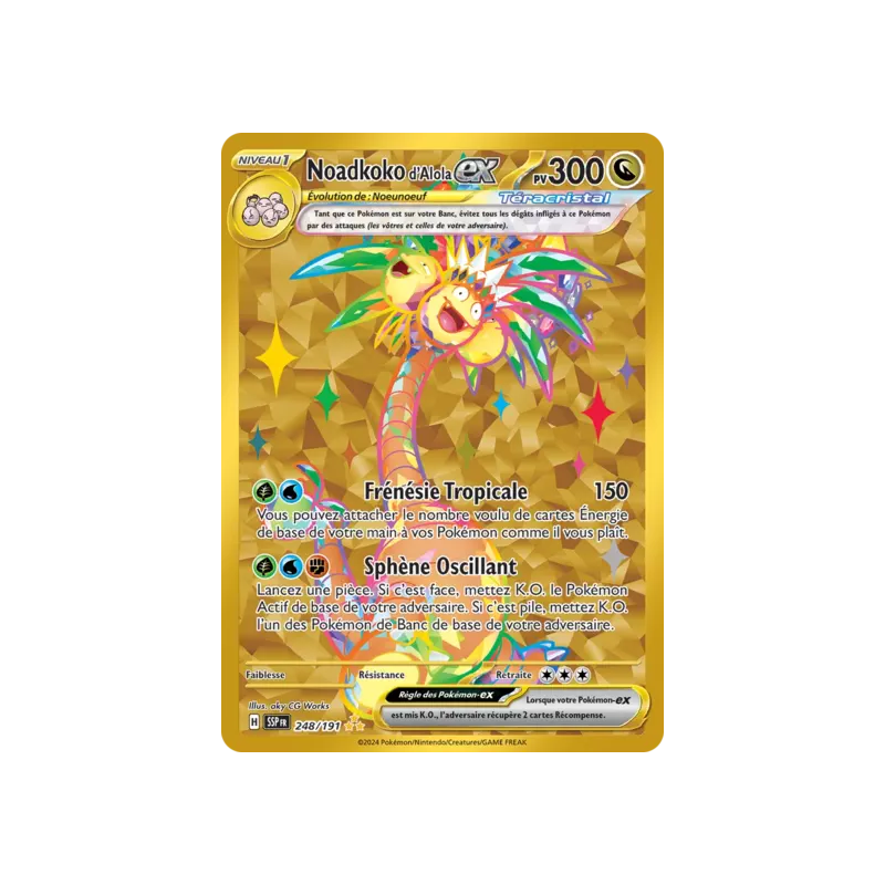 Noadkoko d'Alola Téracristal EX SSP - 248/191