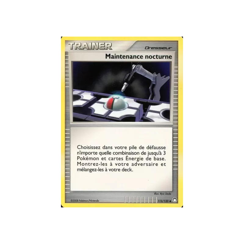 Maintenance nocturne MT - 113/123