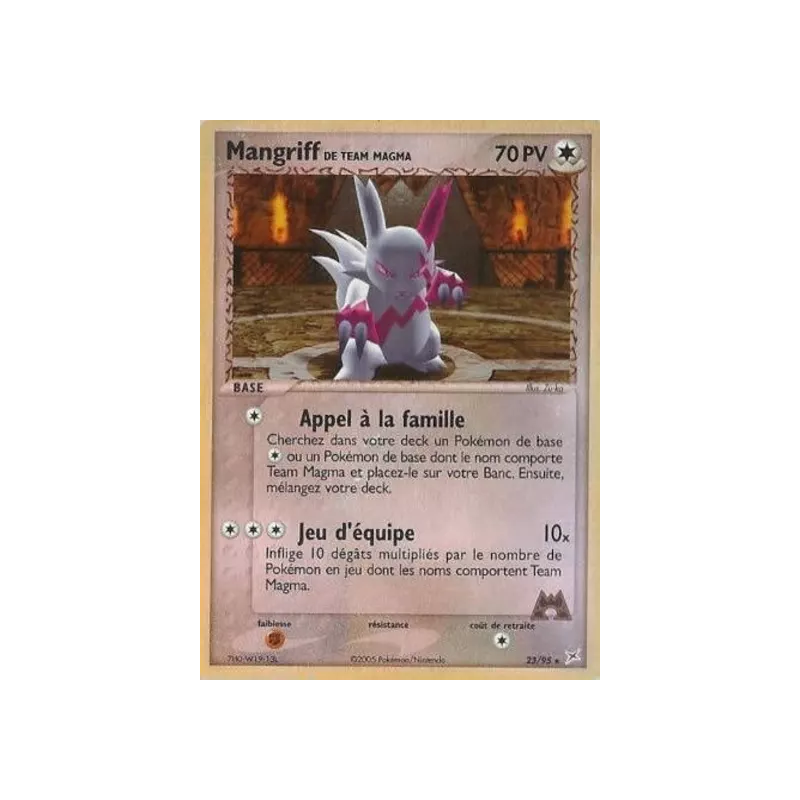Mangriff de Team Magma MA - 23/95