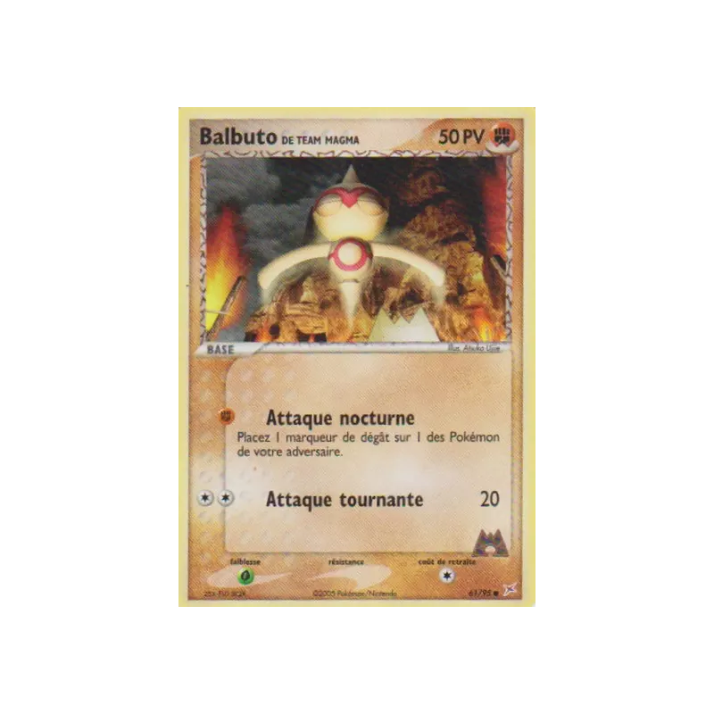 Balbuto de Team Magma MA - 61/95