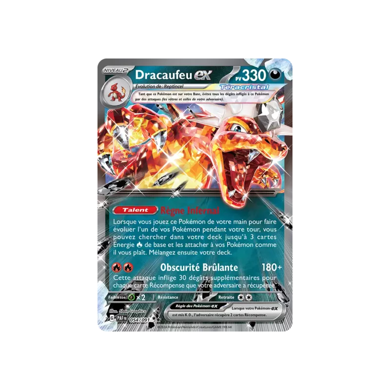 Dracaufeu Téracristal EX PAF - 054/091