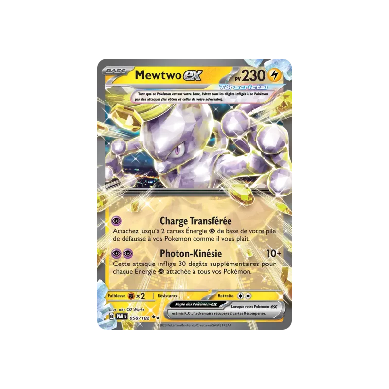 Mewtwo Téracristal EX PAR - 058/182