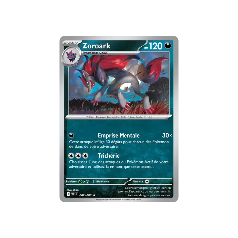 Zoroark WHT - 062/086
