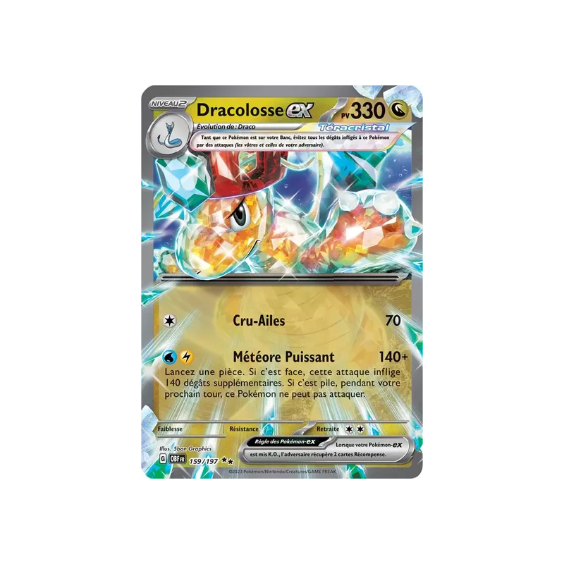 Dracolosse Téracristal EX OBF - 159/197