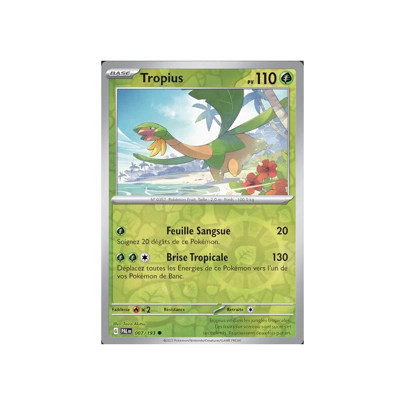 Tropius (Reverse Holo) PAL - 007/193