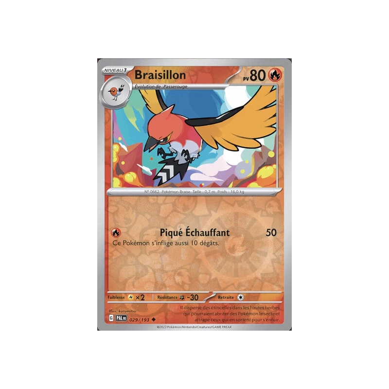 Braisillon (Reverse Holo) PAL - 029/193