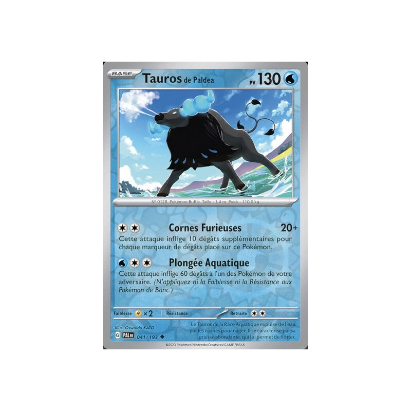 Tauros de Paldea (Reverse Holo) PAL - 041/193