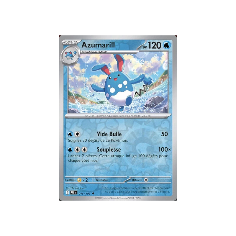 Azumarill (Reverse Holo) PAL - 045/193