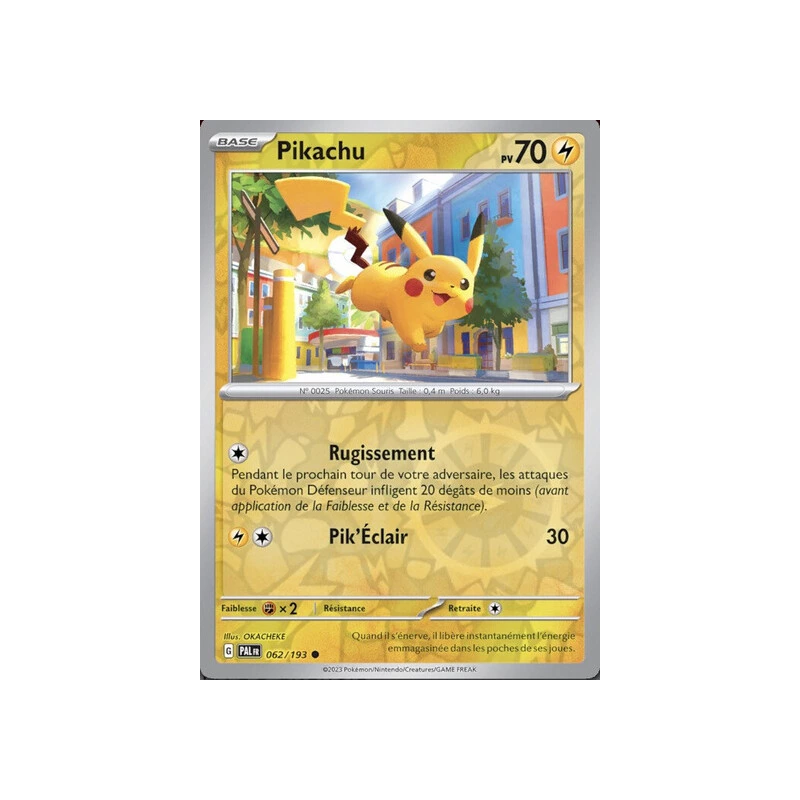 Pikachu (Reverse Holo) PAL - 062/193