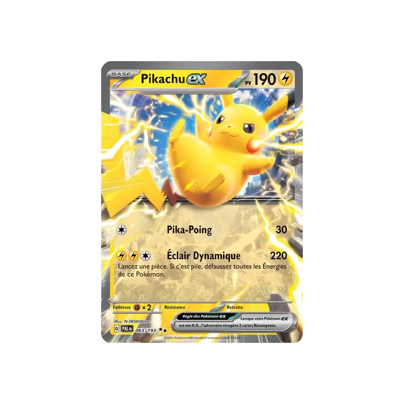 Pikachu EX PAL - 063/193