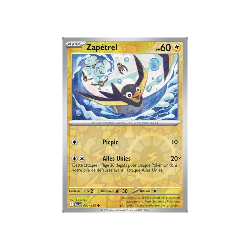 Zapétrel (Reverse Holo) PAL - 080/193