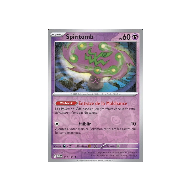 Spiritomb (Reverse Holo) PAL - 089/193