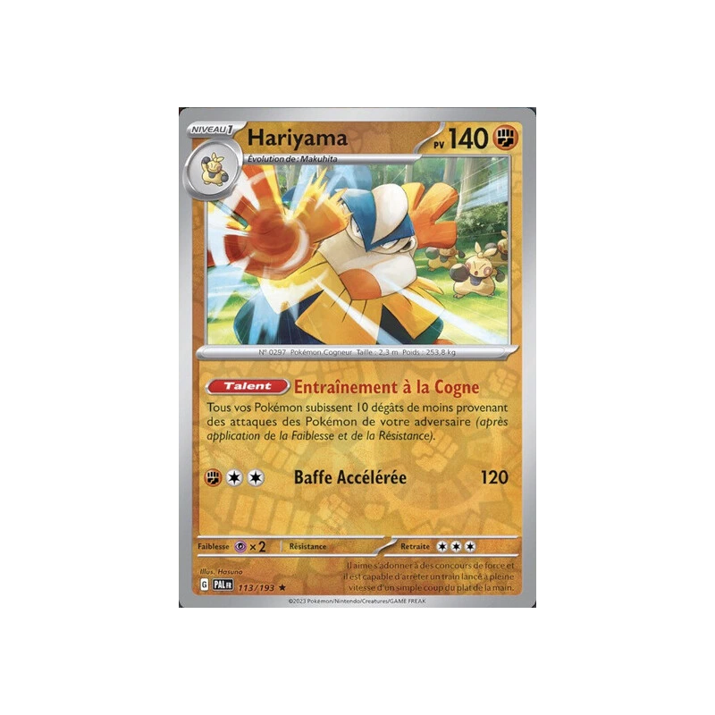 Hariyama (Reverse Holo) PAL - 113/193