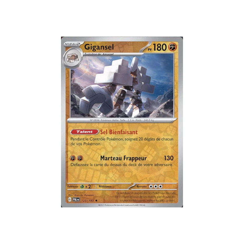 Gigansel (Reverse Holo) PAL - 123/193