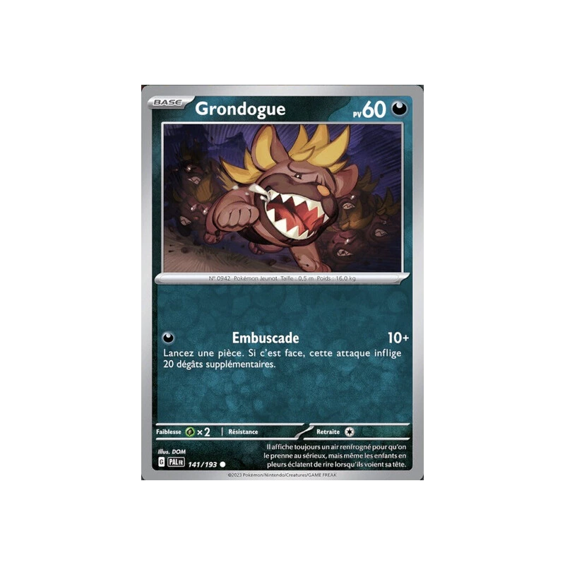 Grondogue (Reverse Holo) PAL - 141/193