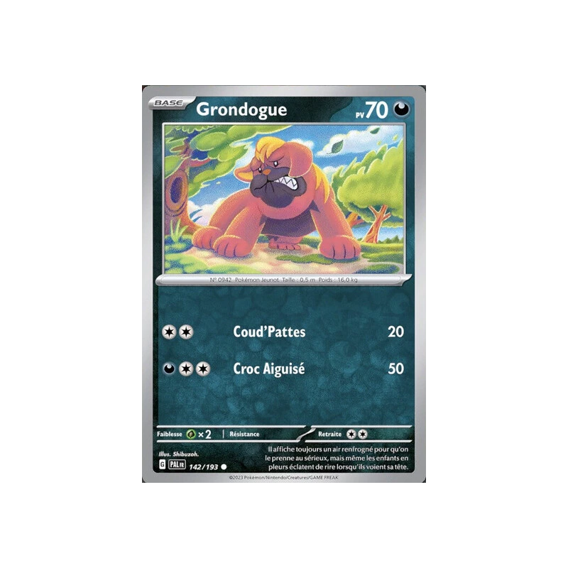 Grondogue (Reverse Holo) PAL - 142/193