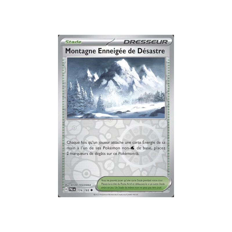 Montagne Enneigée de Désastre (Reverse Holo) PAL - 174/193