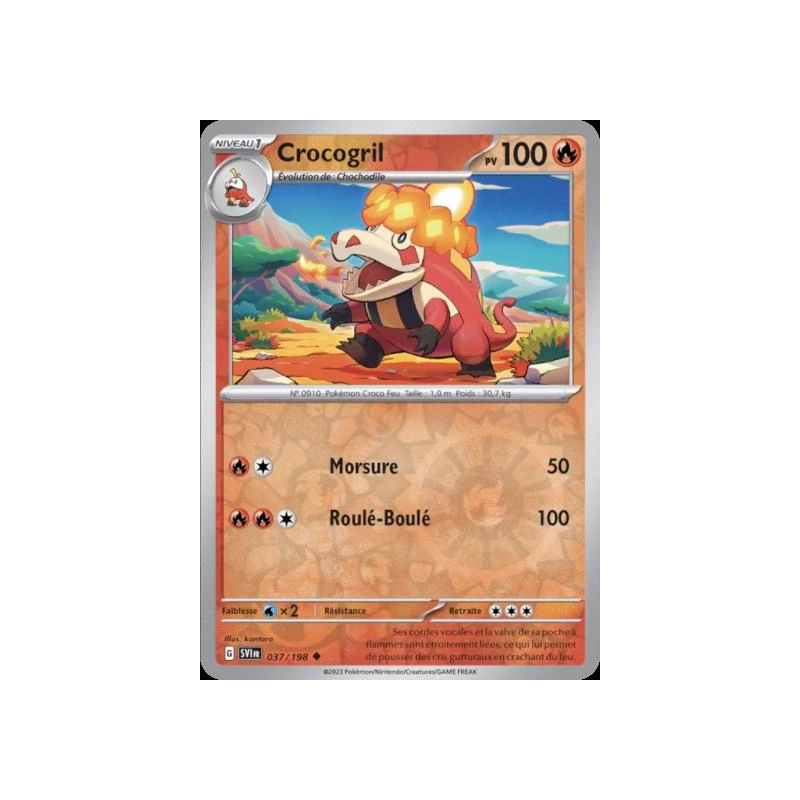 Crocogril (Reverse Holo) SV01 - 037/198