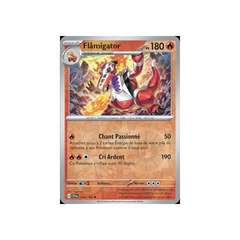 Flâmigator (Reverse Holo) SV01 - 038/198