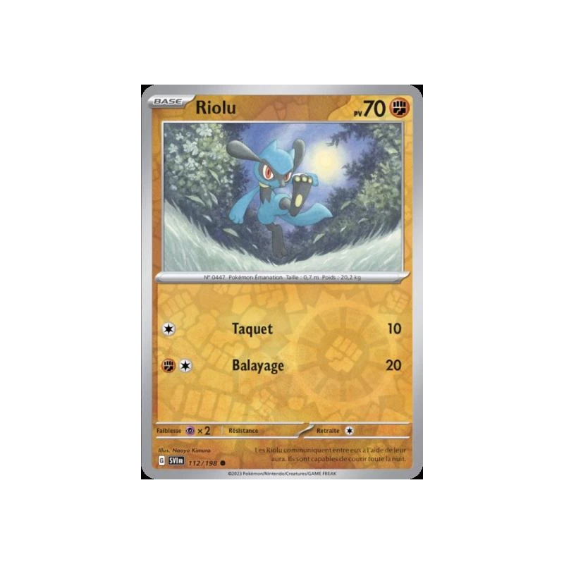 Riolu (Reverse Holo) SV01 - 112/198
