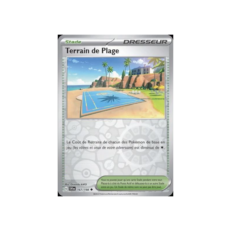 Terrain de Plage (Reverse Holo) SV01 - 167/198