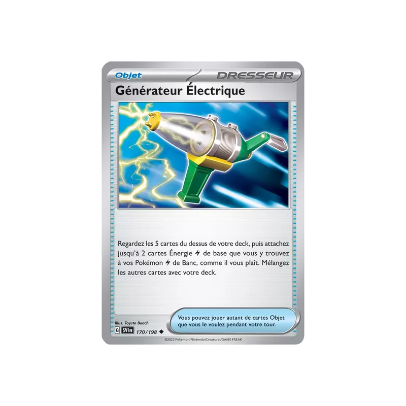 Générateur Électrique SV01 - 170/198