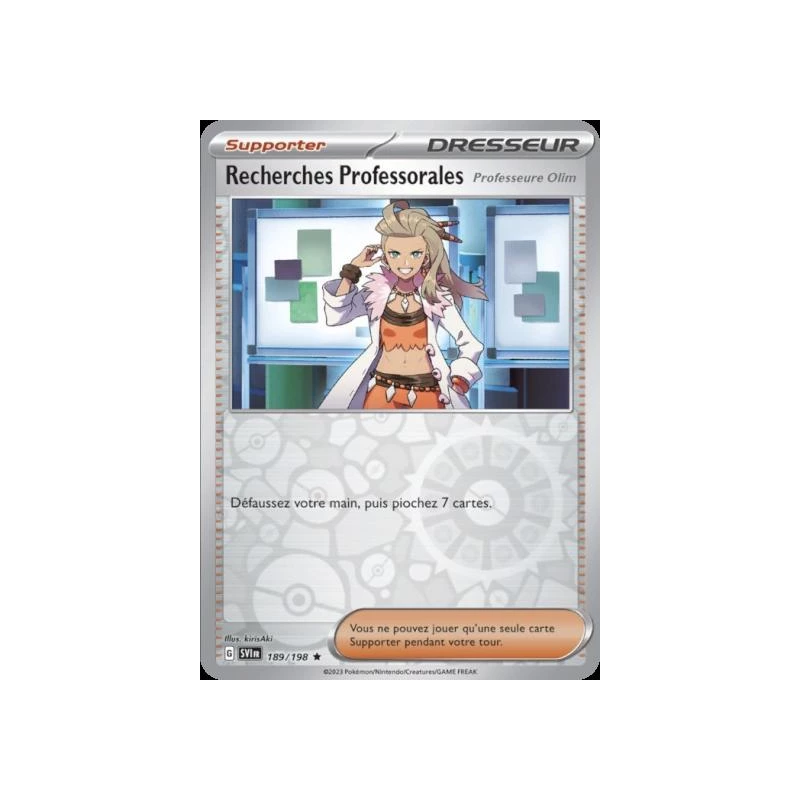 Recherches Professorales (Reverse Holo) SV01 - 189/198