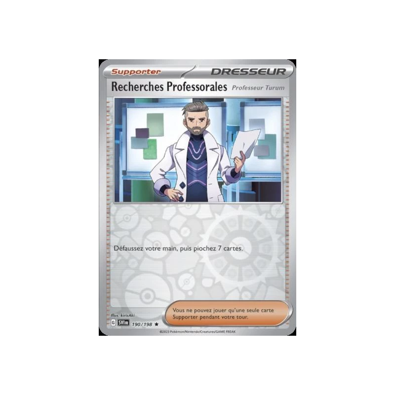 Recherches Professorales (Reverse Holo) SV01 - 190/198