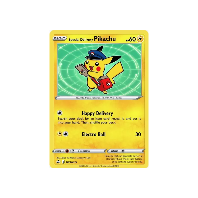 Special Delivery Pikachu SWSH074