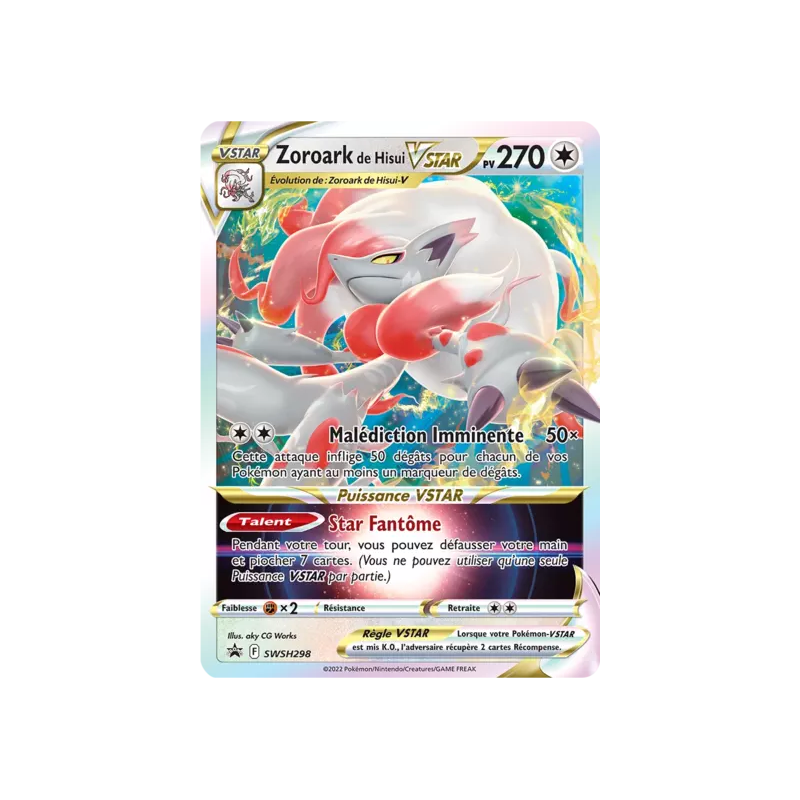 Zoroark de Hisui VSTAR SWSH298