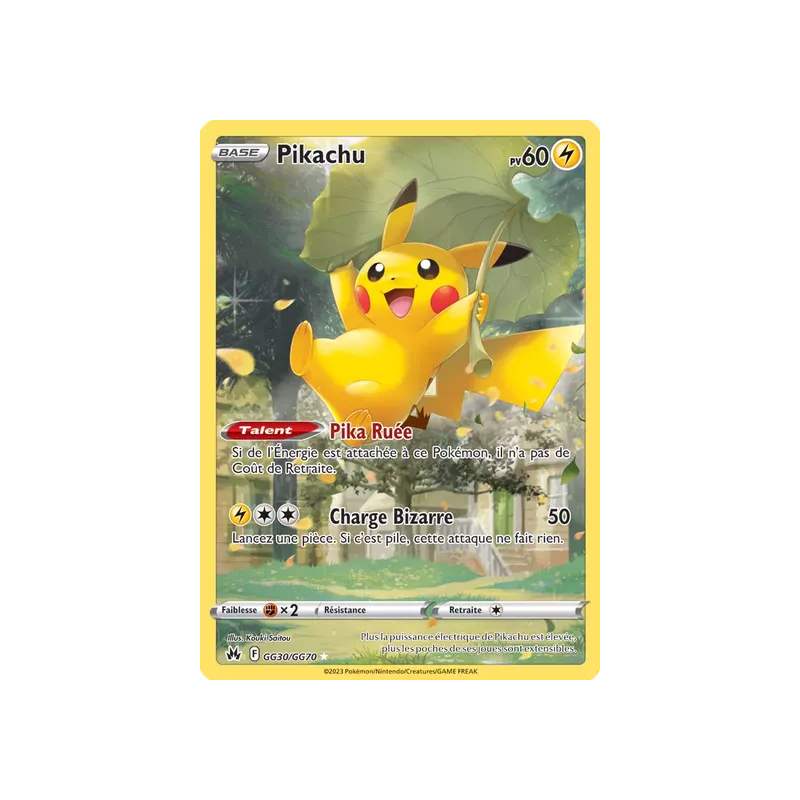 Pikachu CRZ - GG30/GG70