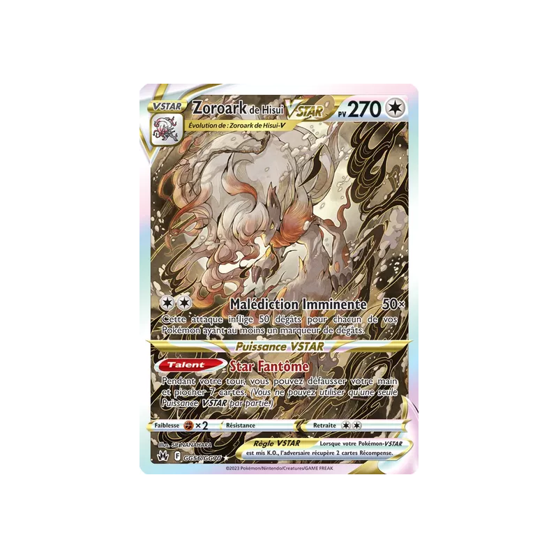 Zoroark de Hisui VSTAR CRZ - GG56/GG70
