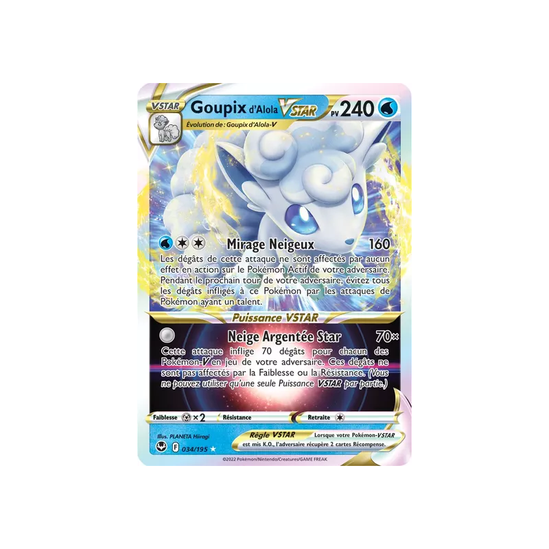 Goupix d'Alola VSTAR SIT - 034/195