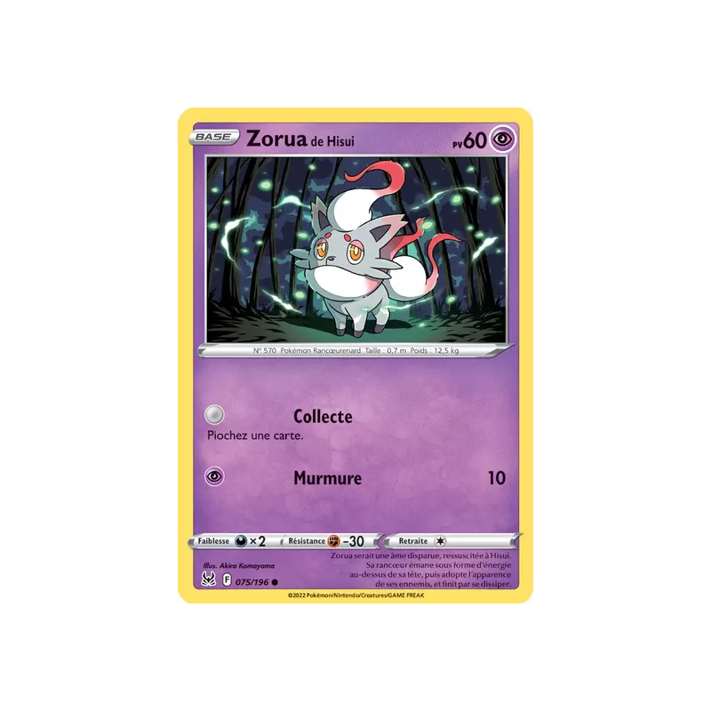 Zorua de Hisui LOR - 075/196