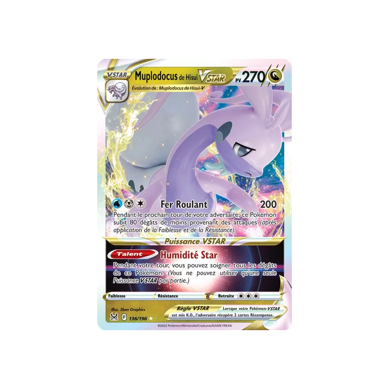Muplodocus de Hisui VSTAR LOR - 136/196