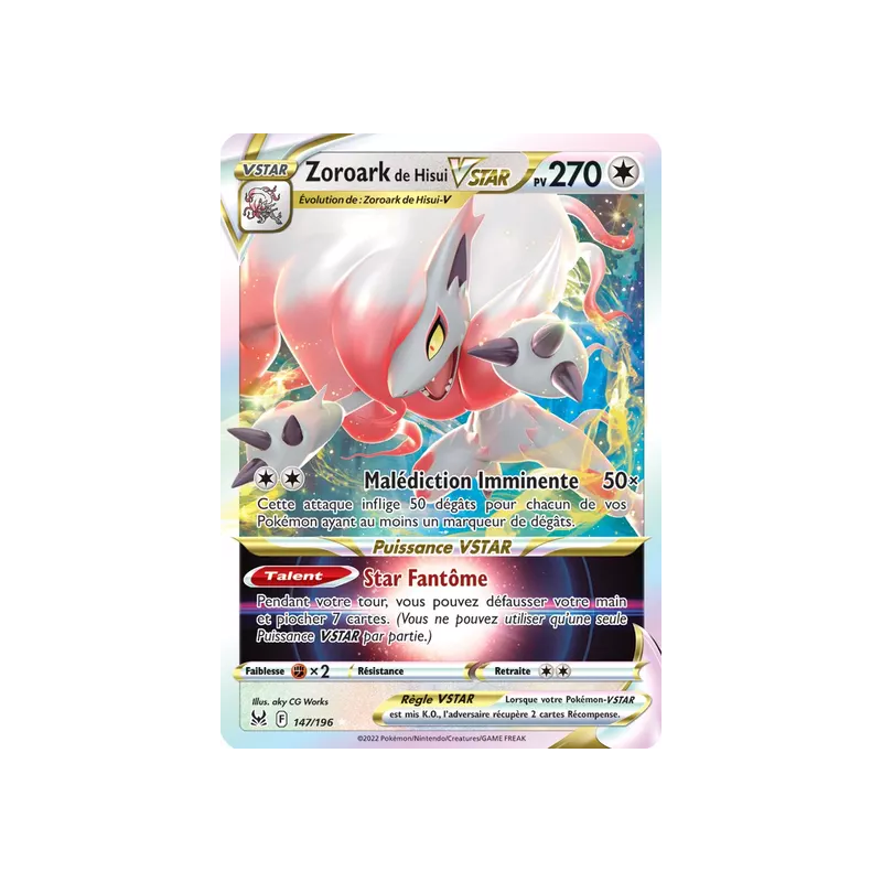 Zoroark de Hisui VSTAR LOR - 147/196