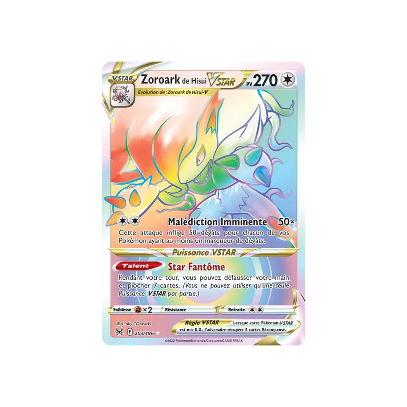 Zoroark de Hisui VSTAR LOR - 203/196