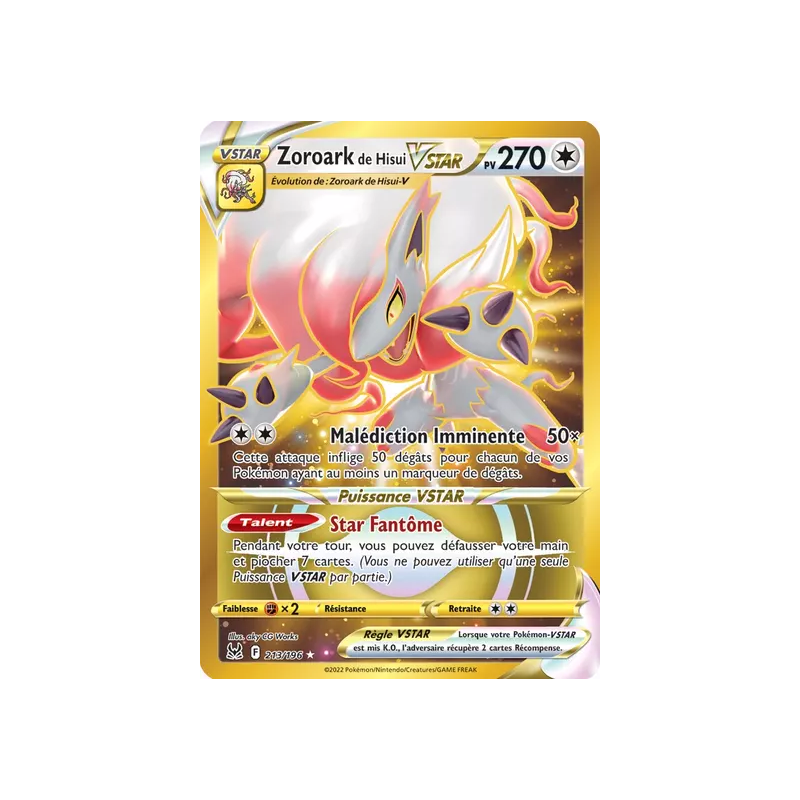 Zoroark de Hisui VSTAR LOR - 213/196