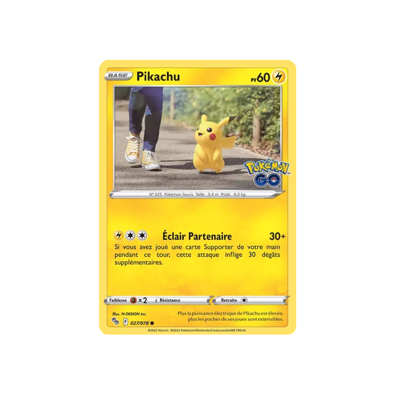 Pikachu PGO - 027/078