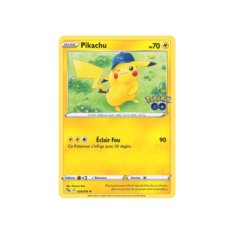 Pikachu PGO - 028/078