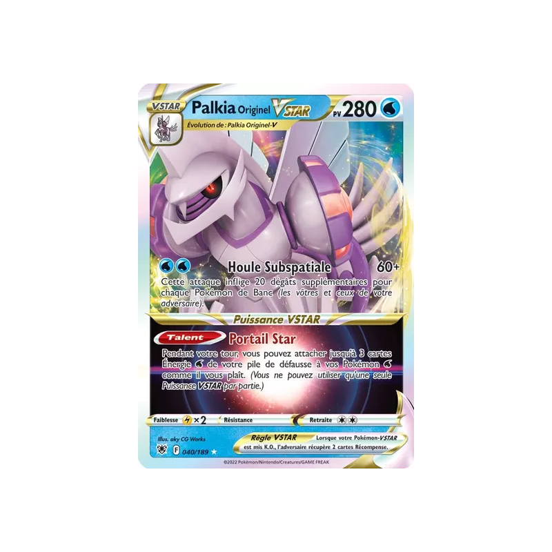 Palkia Originel VSTAR ASR - 040/189