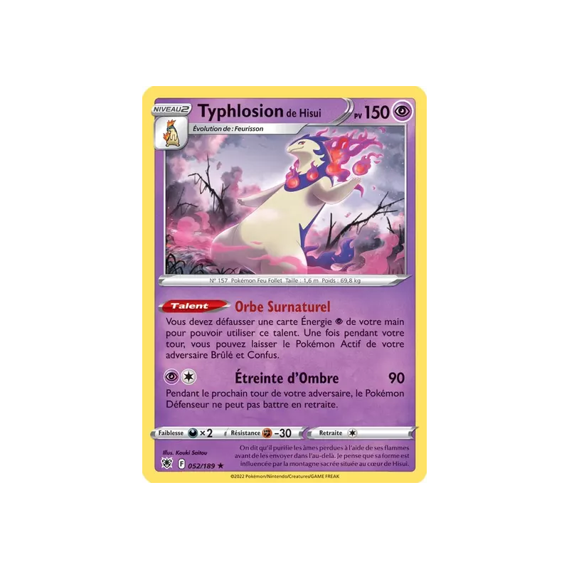 Typhlosion de Hisui ASR - 052/189