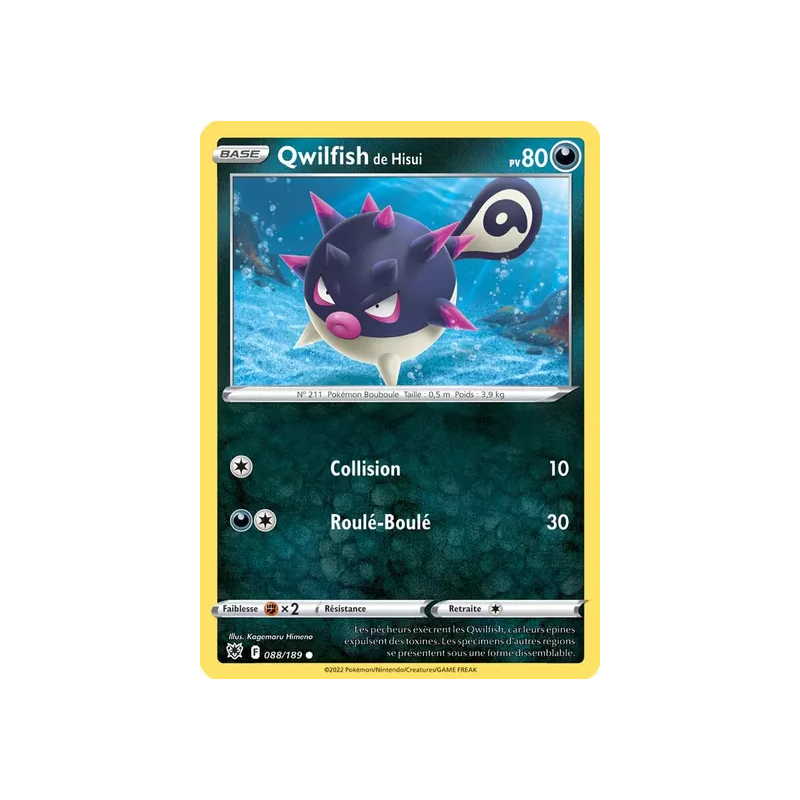 Qwilfish de Hisui ASR - 088/189
