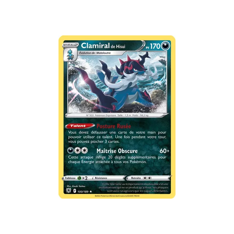 Clamiral de Hisui ASR - 100/189
