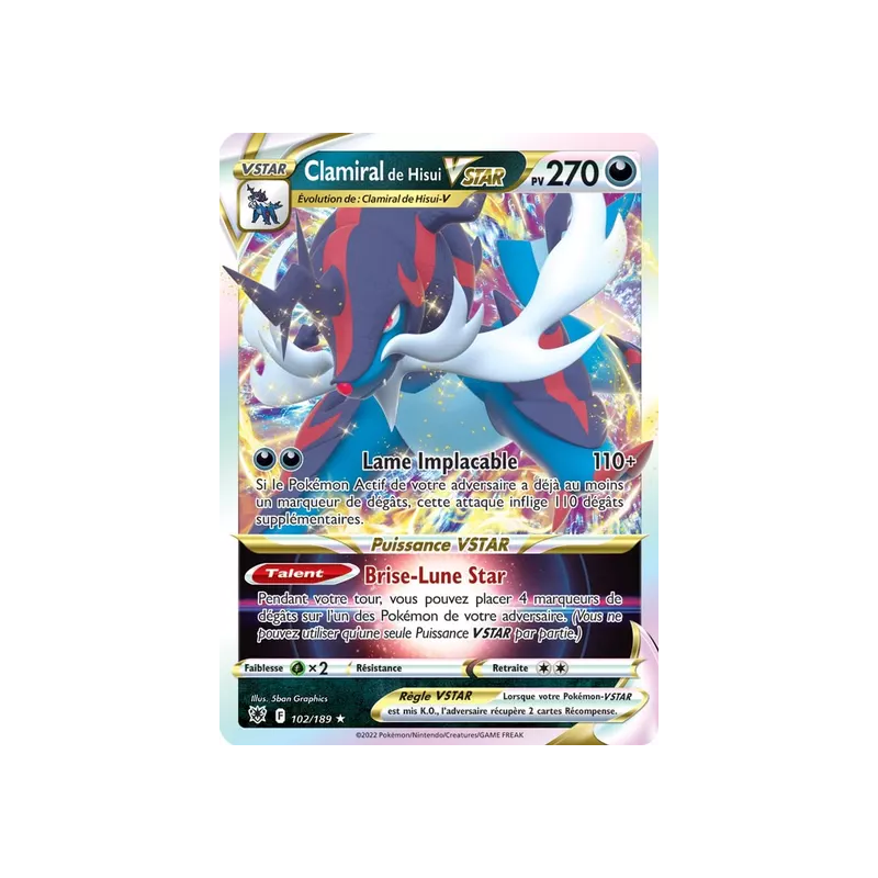 Clamiral de Hisui VSTAR ASR - 102/189