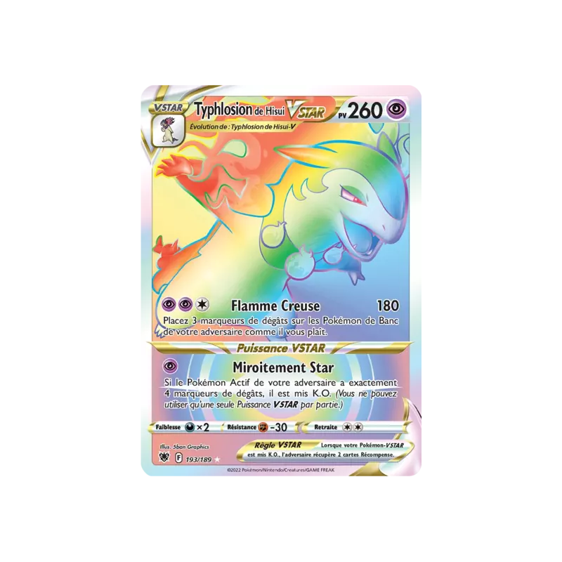 Typhlosion de Hisui VSTAR ASR - 193/189