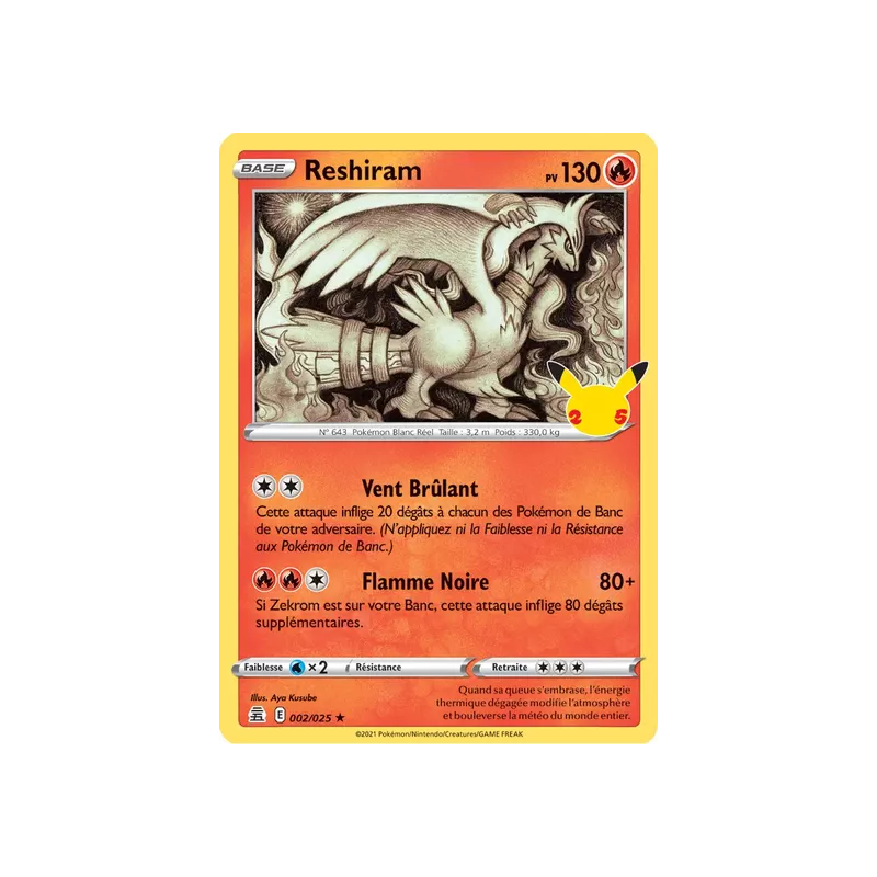 Reshiram CEL - 002/025