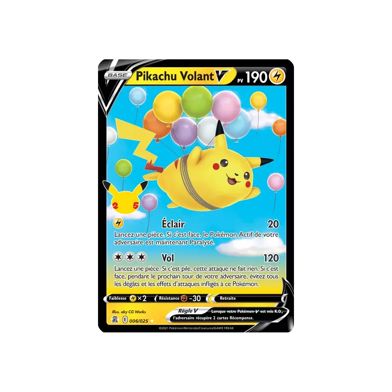 Pikachu Volant V CEL - 006/025